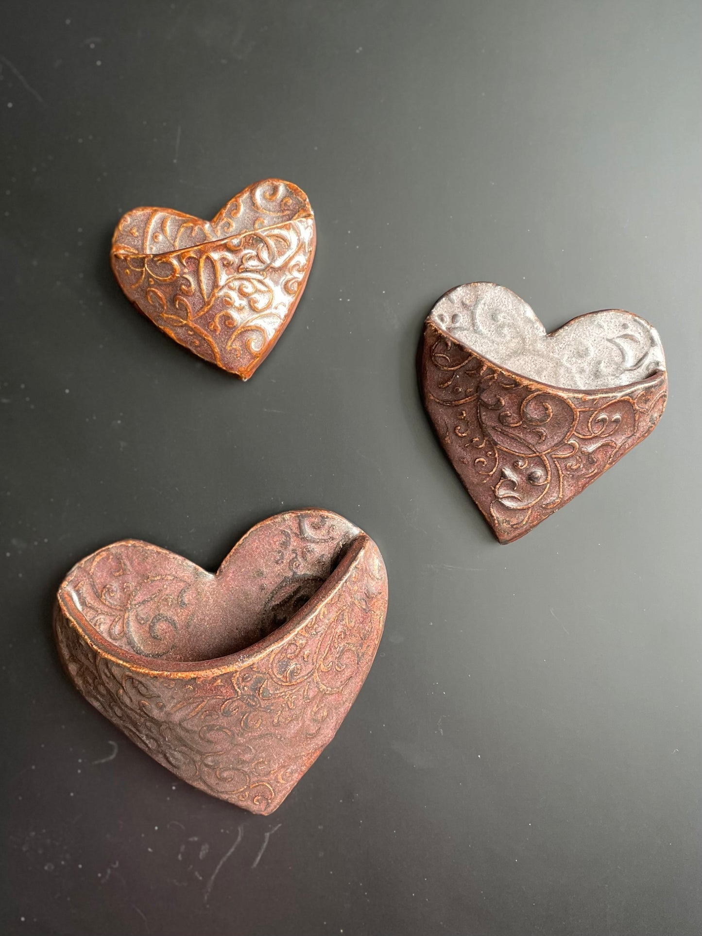 Heart Pocket Magnet: Medium Copper Color