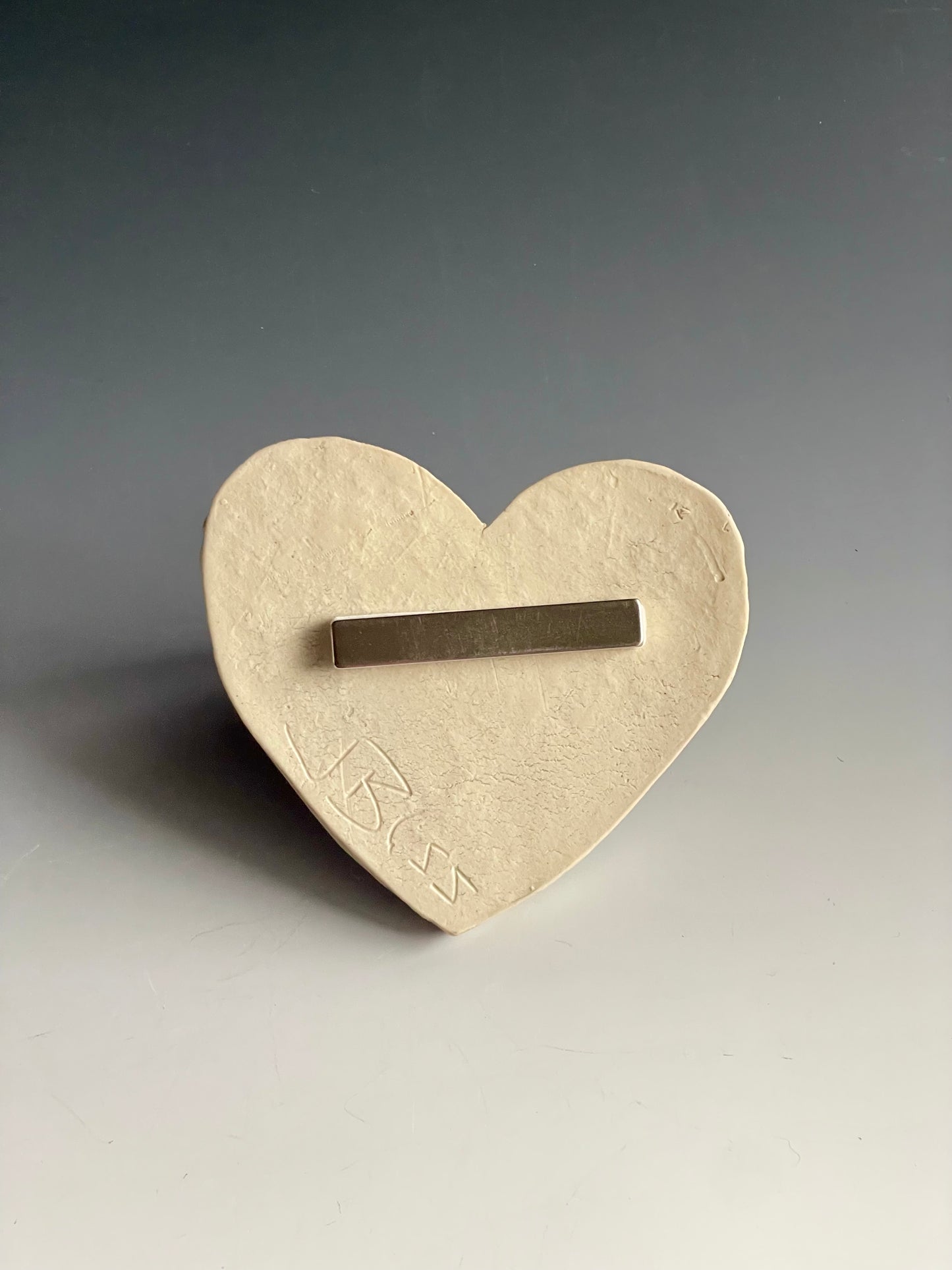 Heart Pocket Magnet: Large Seafoam Color