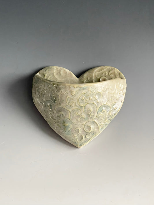 Heart Pocket Magnet: Large Seafoam Color
