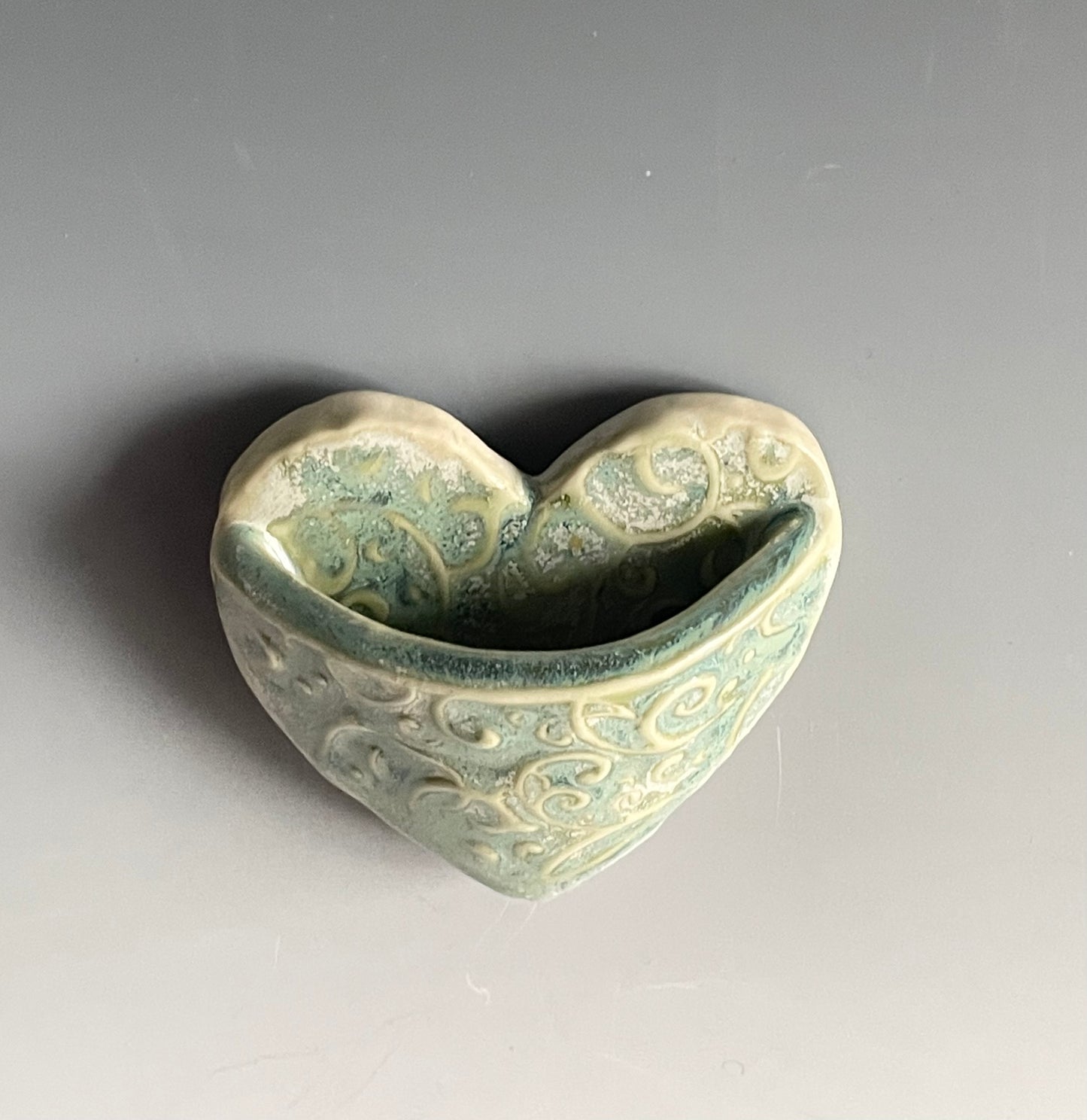 Heart Pocket Magnet: Small Seafoam Color
