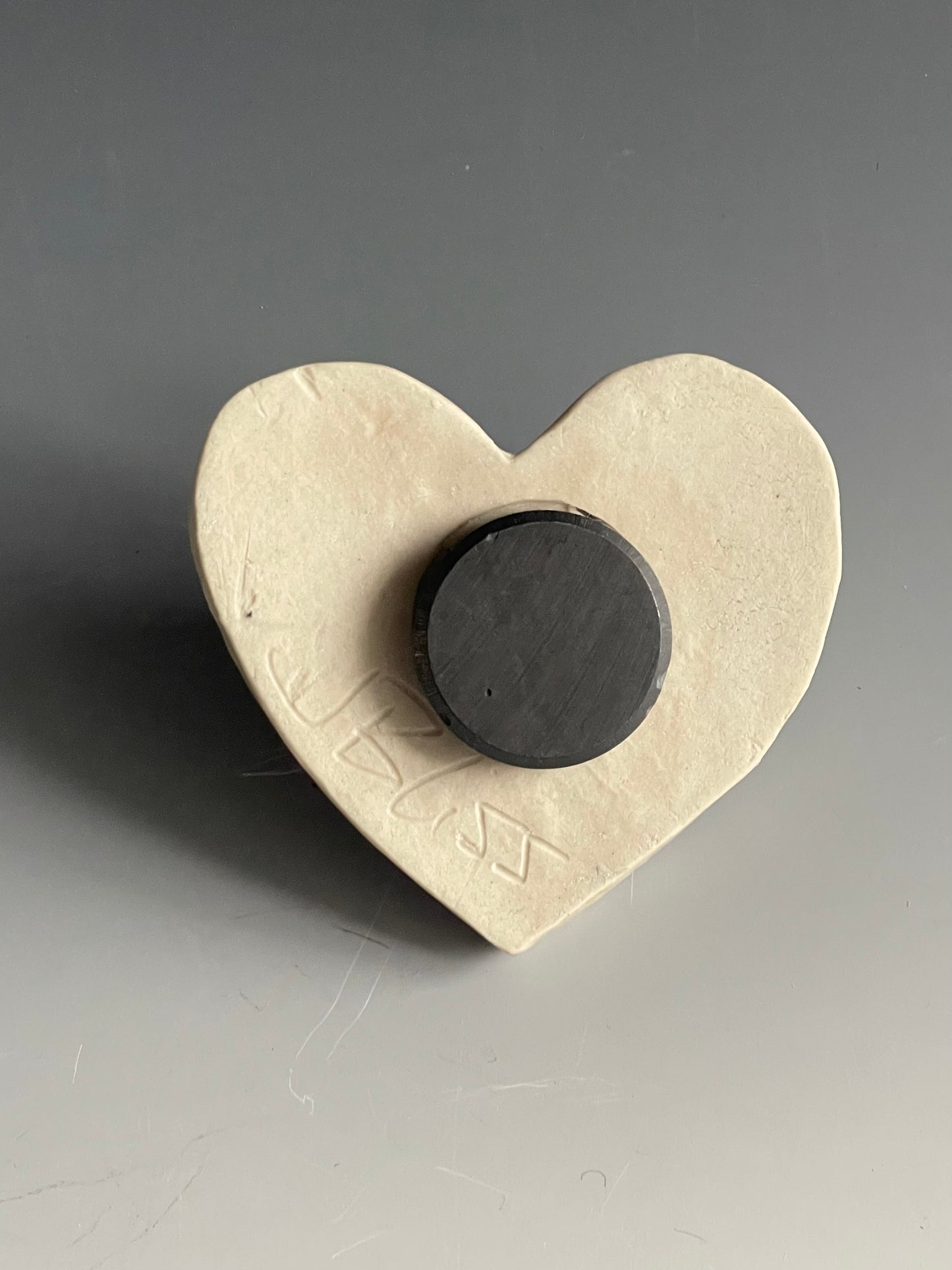 Heart Pocket Magnet: Small Seafoam Color
