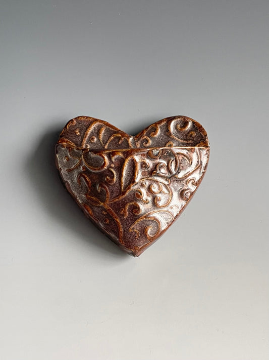 Heart Pocket Magnet: Small Copper Color