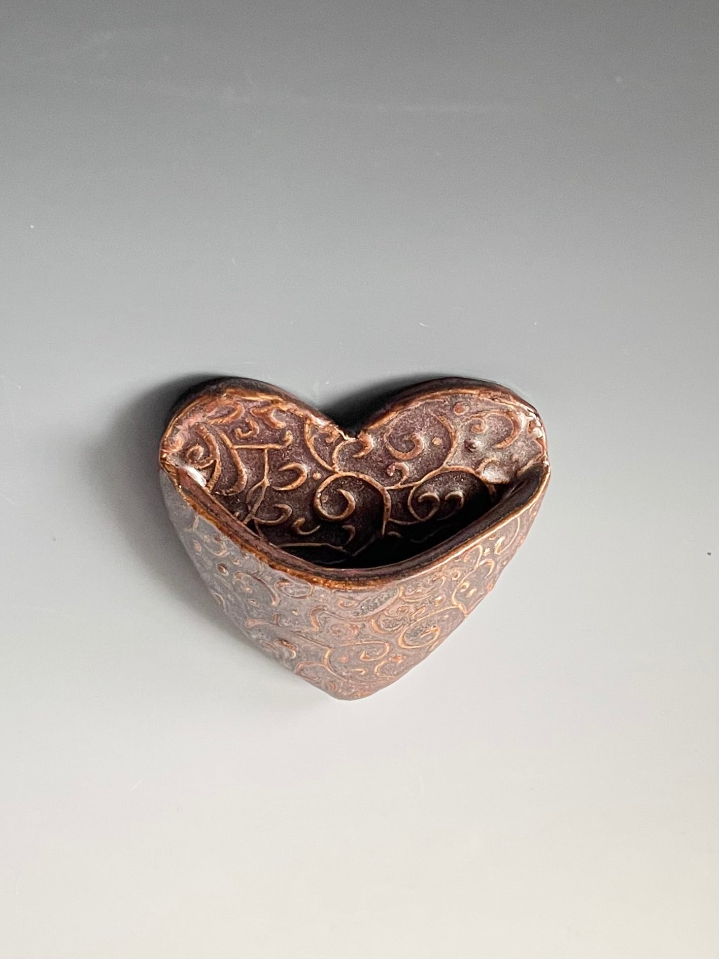 Heart Pocket Magnet: Medium Copper Color
