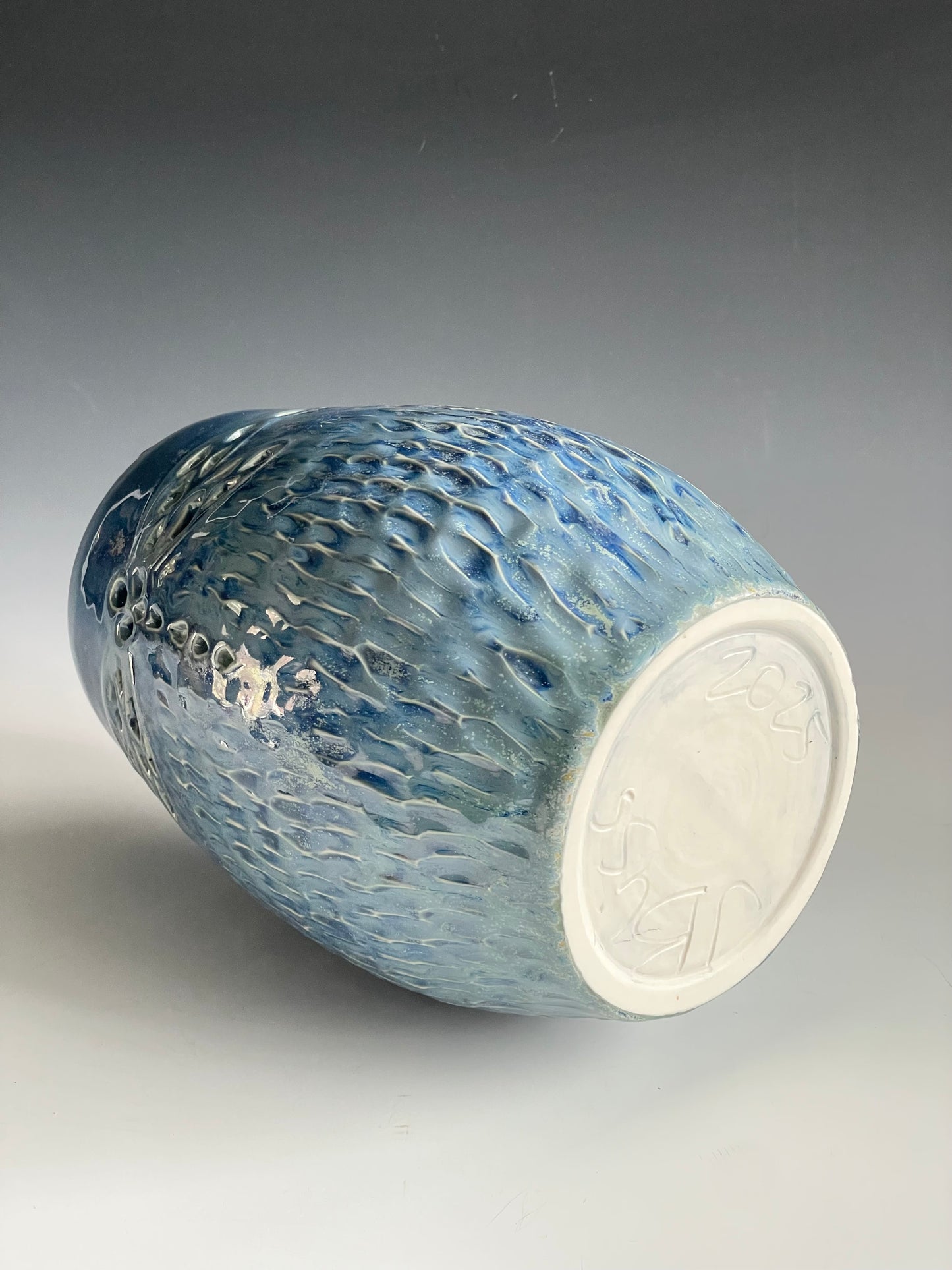 Dragonfly Pierced Porcelain Vase