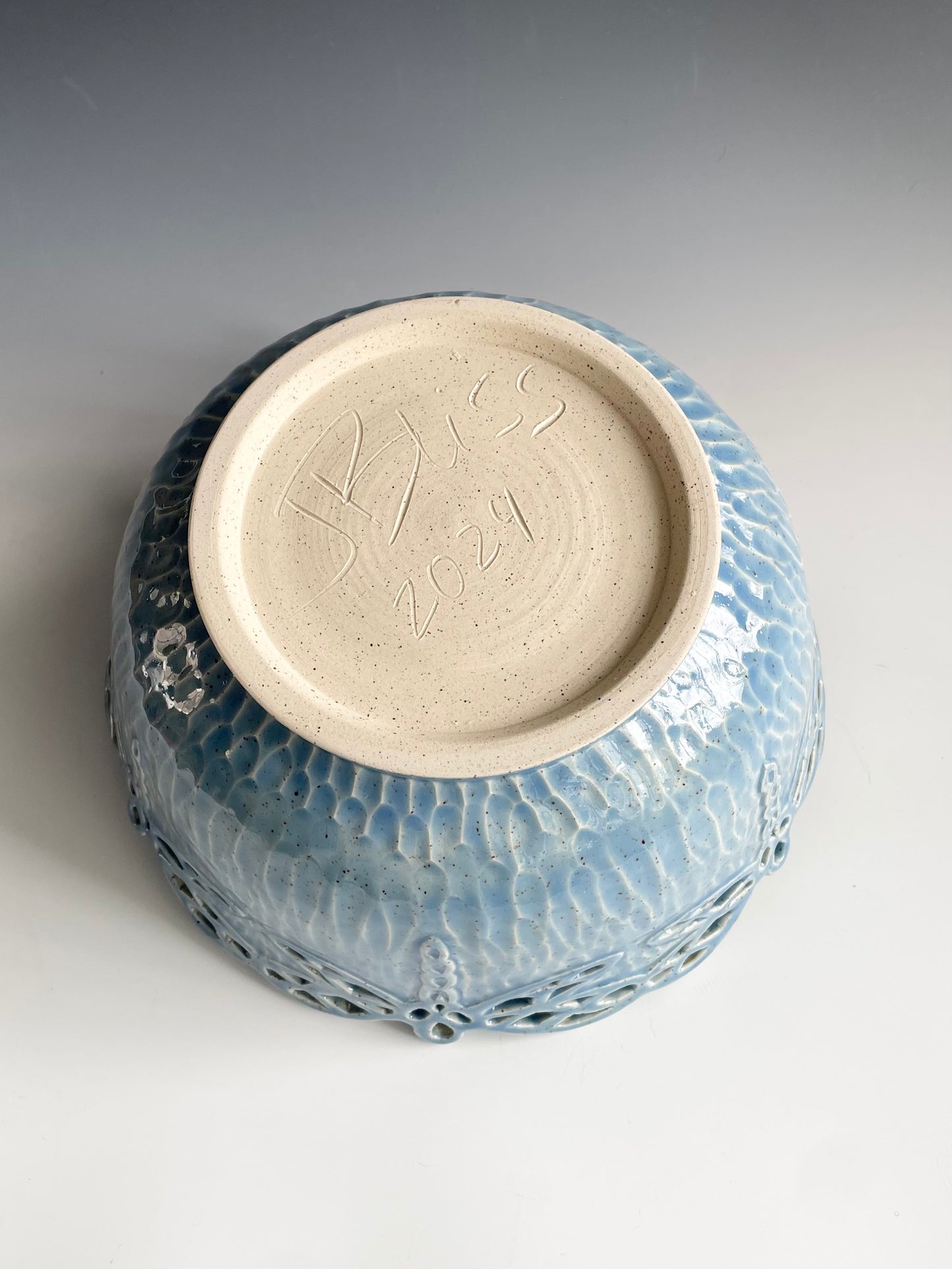 Dragonfly Pierced Serving Bowl