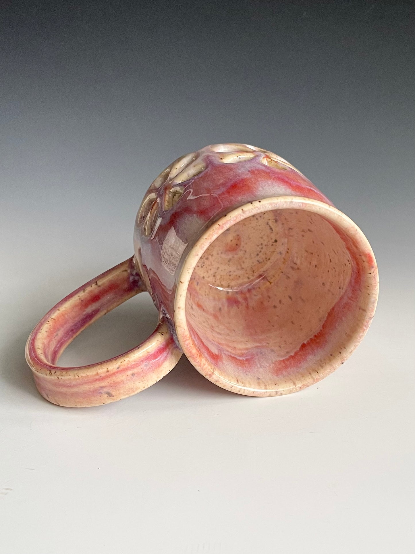 Double Walled Pierced Flower Mug