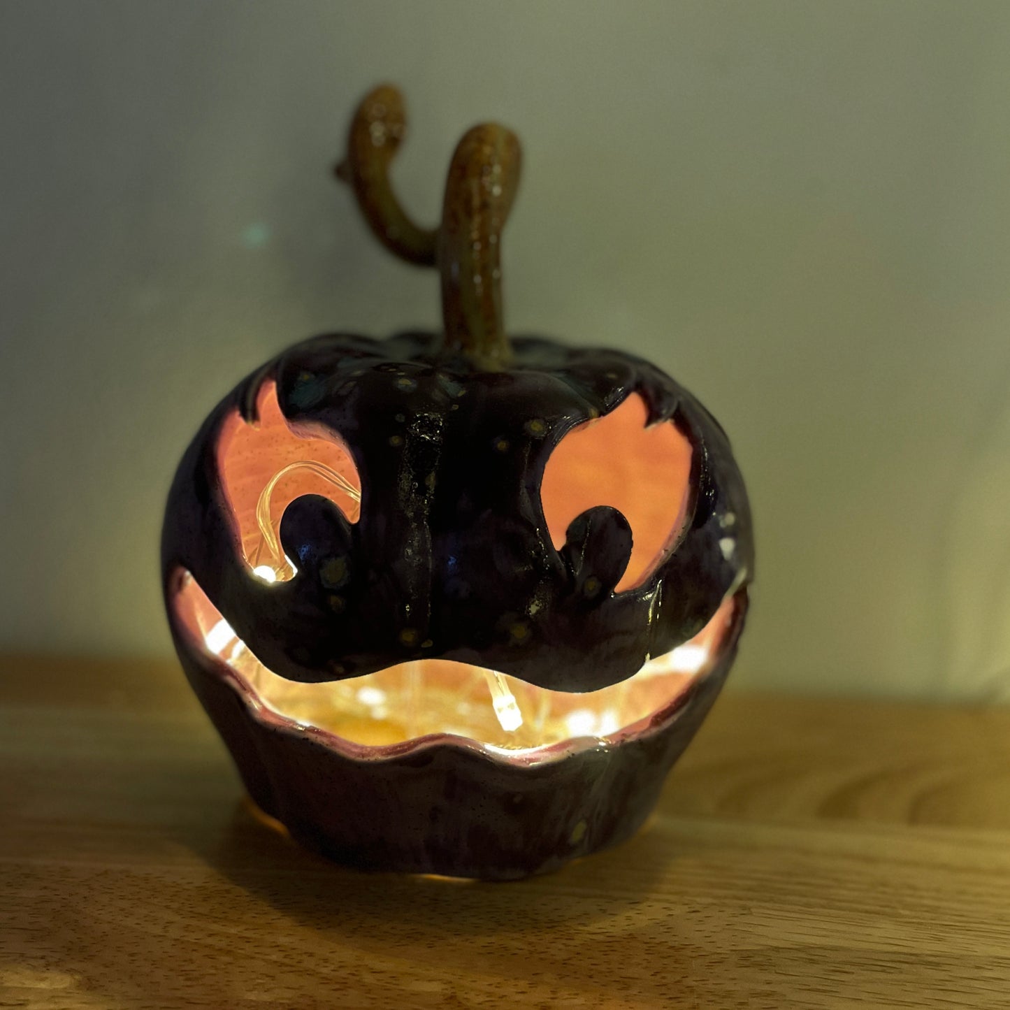Purple Face Pumpkin Luminary