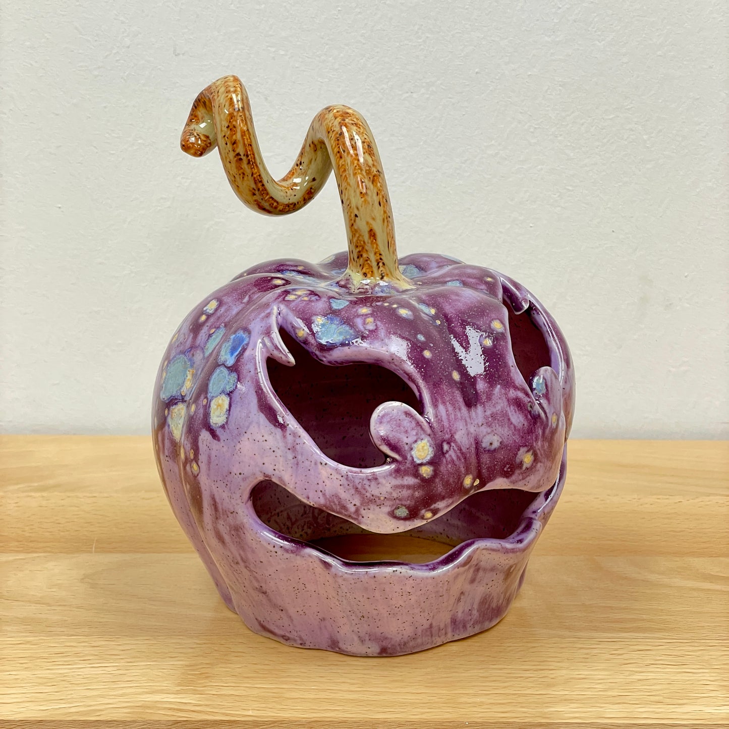 Purple Face Pumpkin Luminary