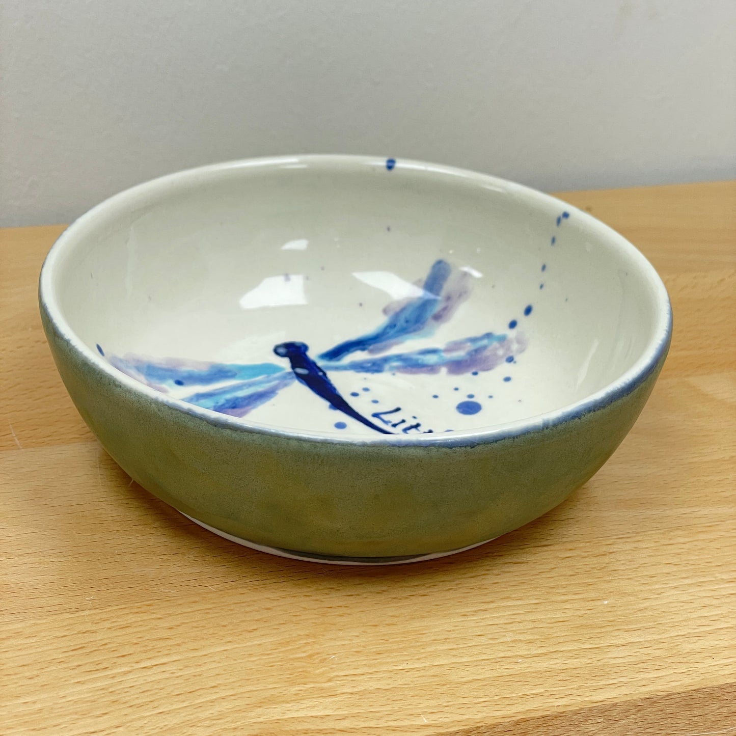 Dragonfly Quote Porcelain Cereal Bowl-Loss