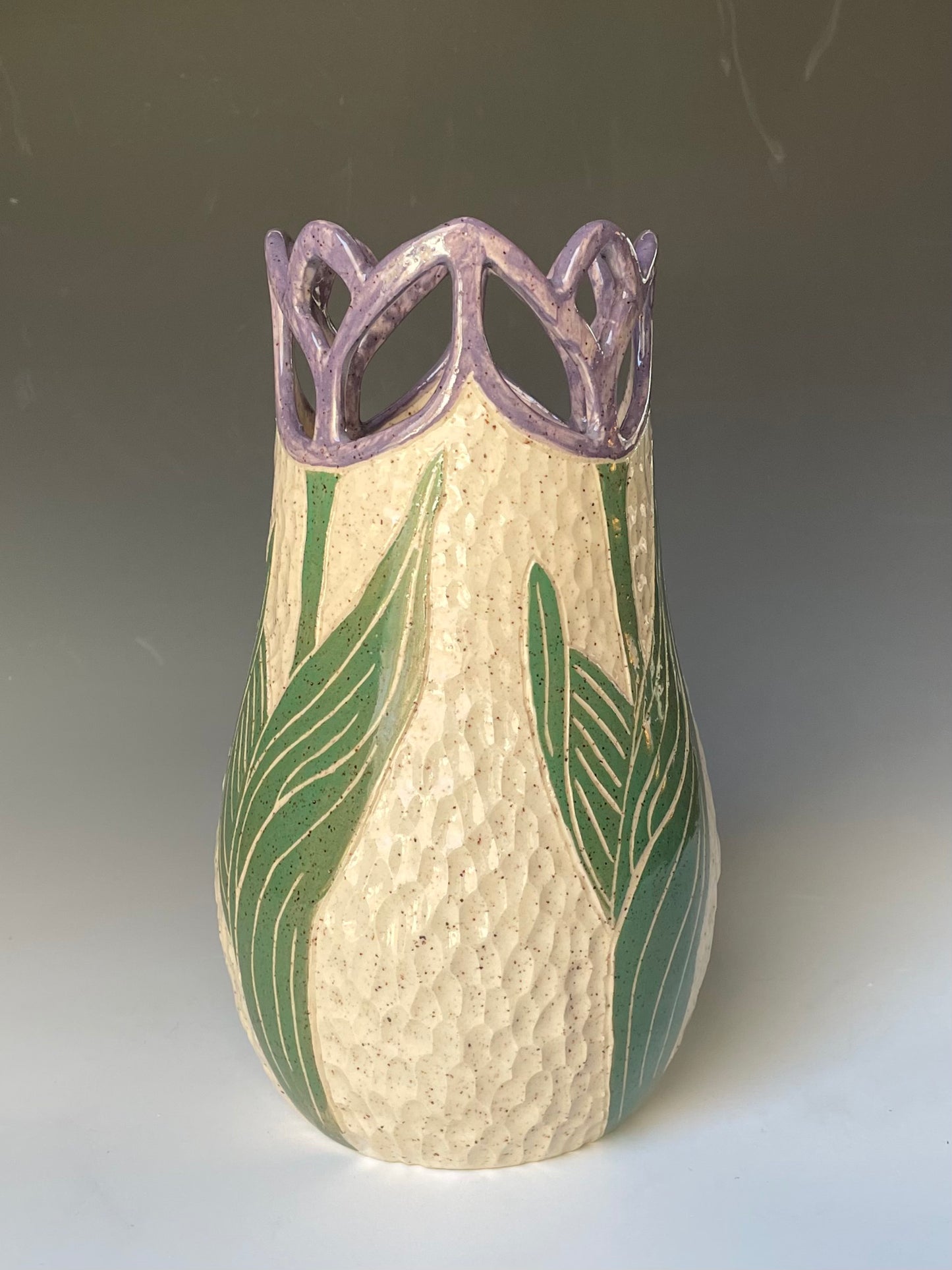 "New Beginnings" Pierced Tulip Vase 2