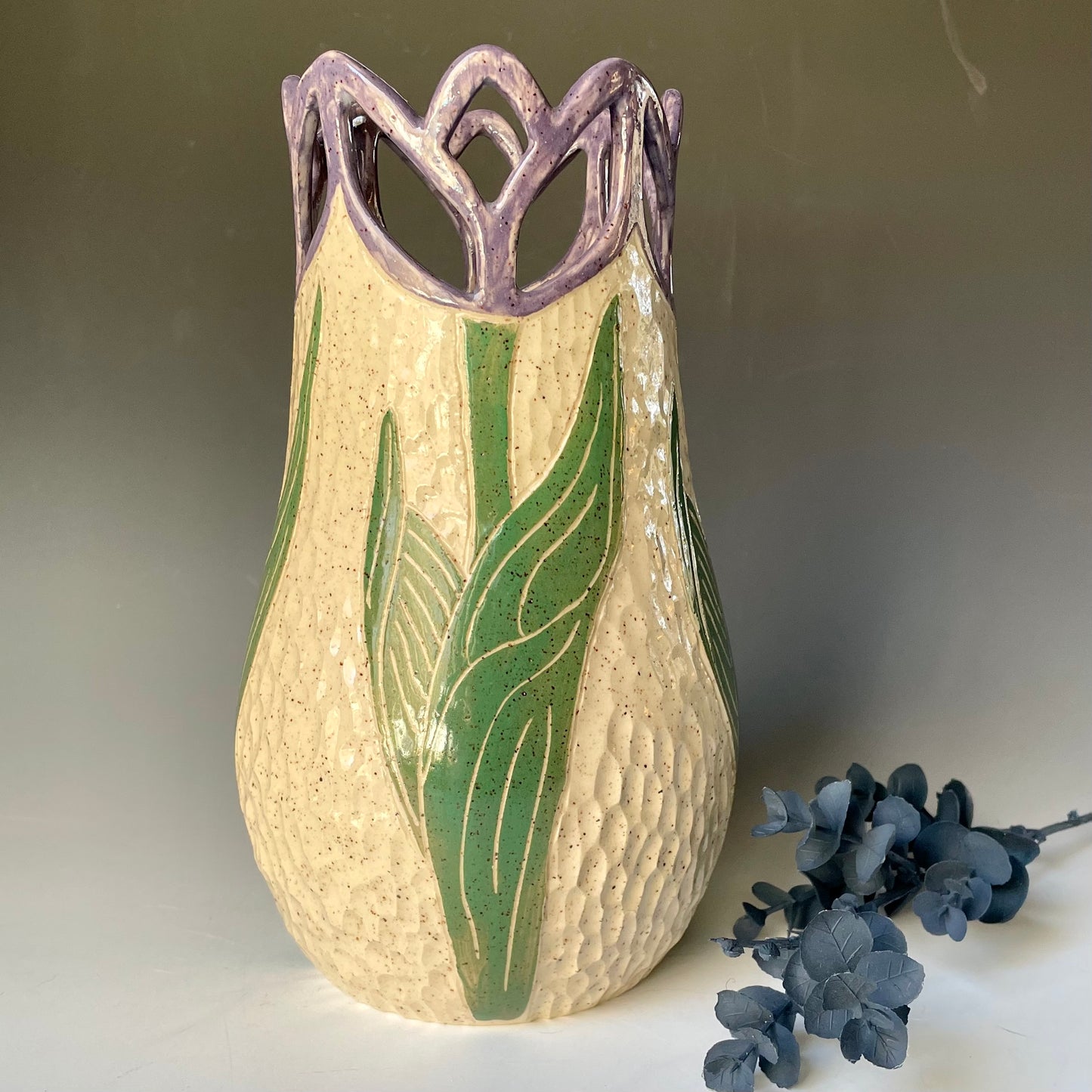 "New Beginnings" Pierced Tulip Vase 2
