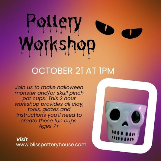 Pinch Pot Halloween Cup Workshop