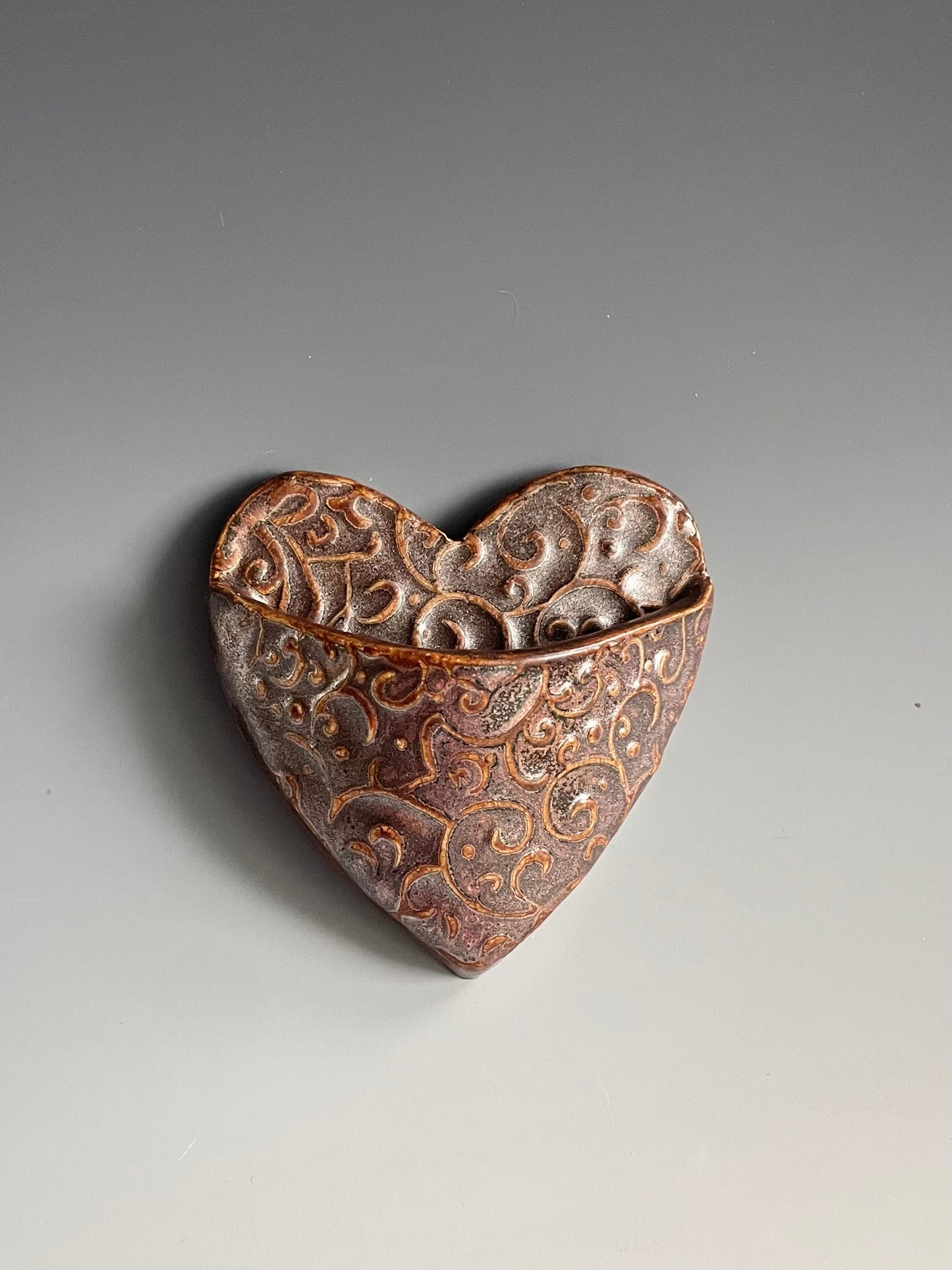 Heart Pocket Magnet: Medium Copper Color