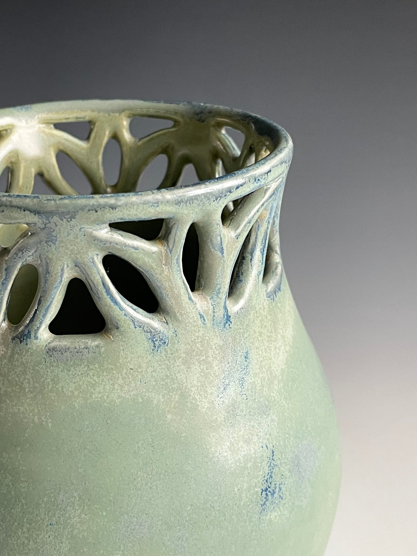 Porcelain Pierced Vase