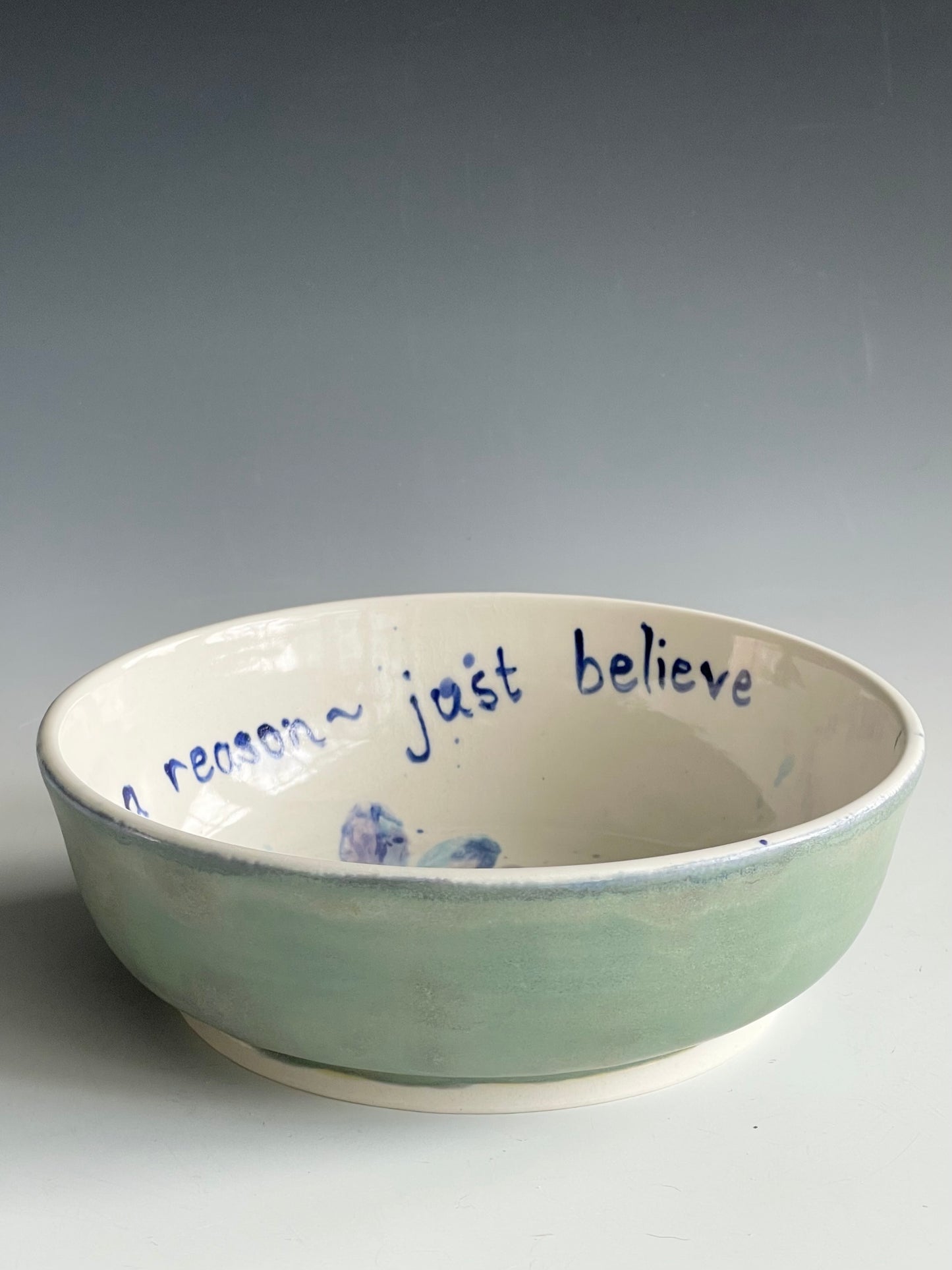 Dragonfly Quote Porcelain Cereal Bowl-Believe