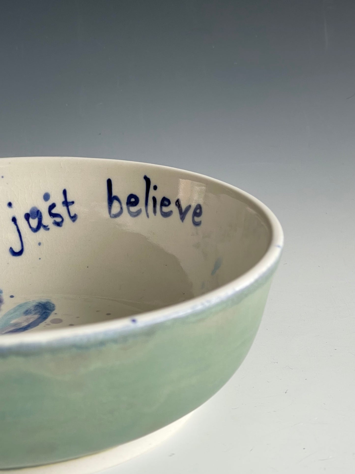 Dragonfly Quote Porcelain Cereal Bowl-Believe