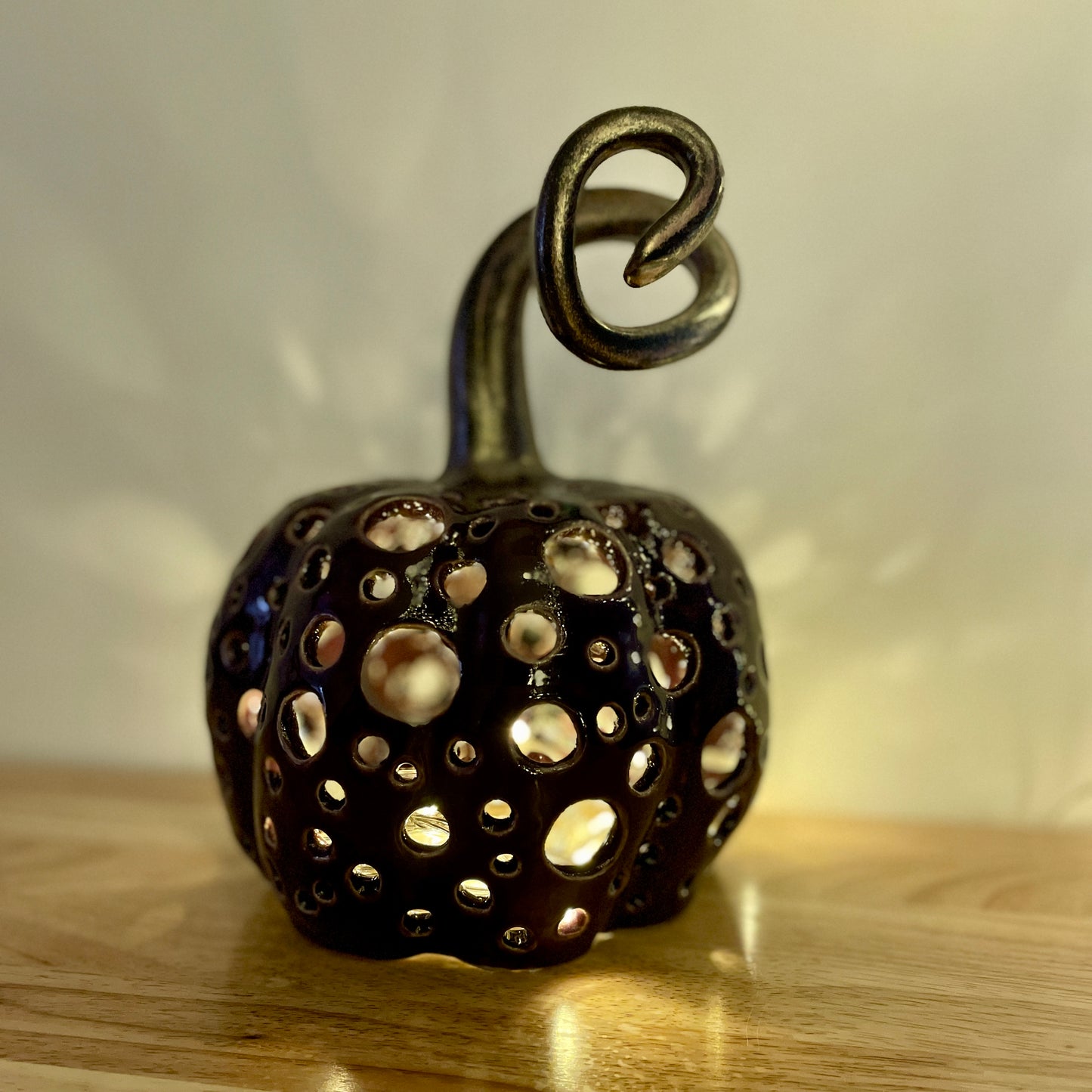 Purple Circle Pumpkin Luminary