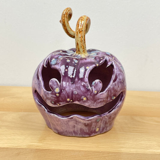 Purple Face Pumpkin Luminary