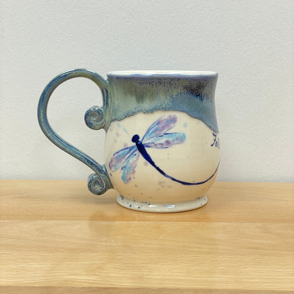 16 oz porcelain dragonfly quote mug: Bliss