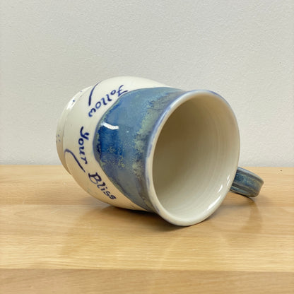 16 oz porcelain dragonfly quote mug: Bliss