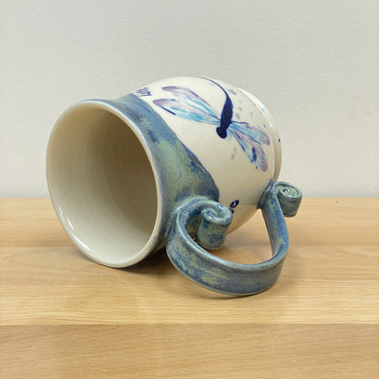 16 oz porcelain dragonfly quote mug: Loss