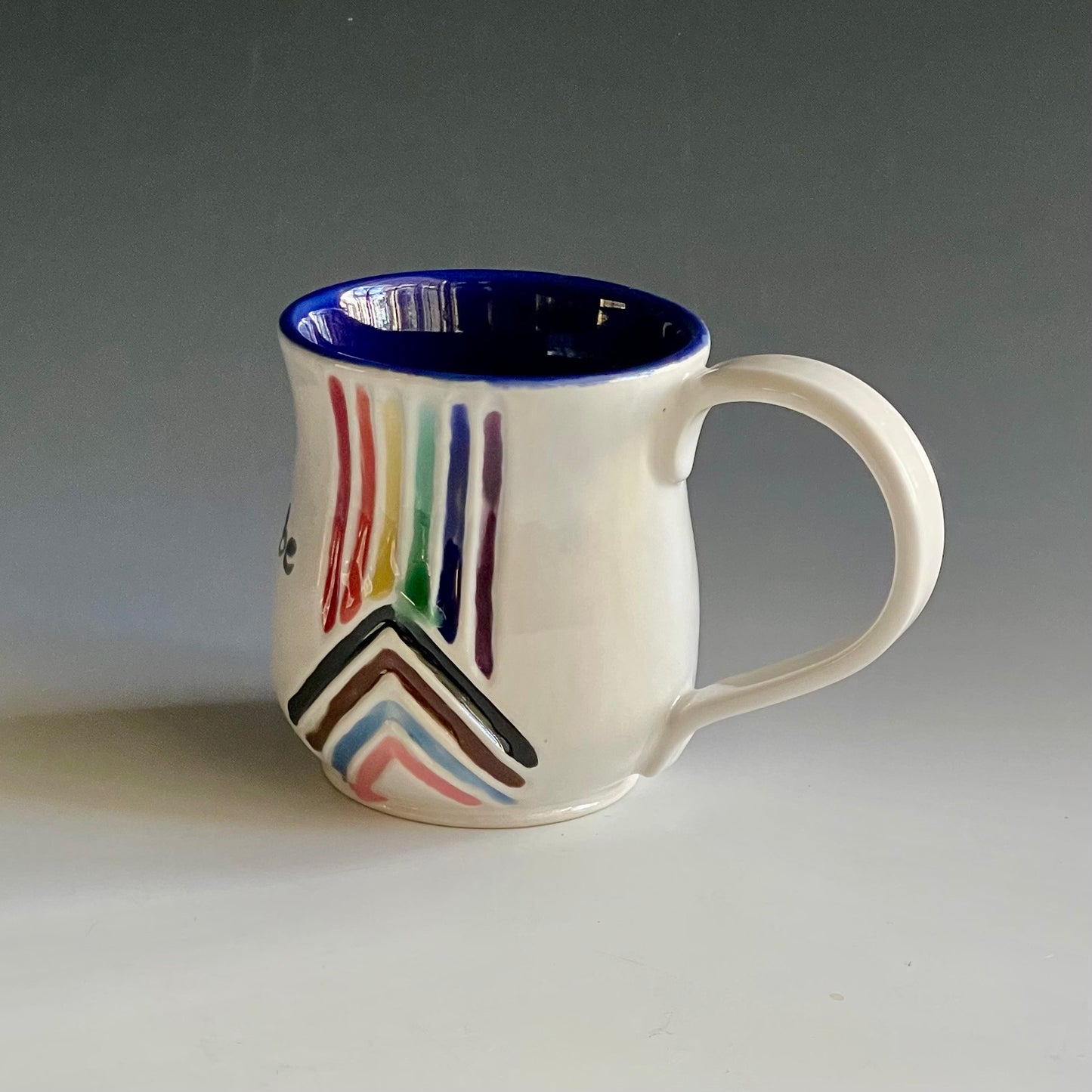 16 oz. Porcelain Rainbow Mug-Always Choose to Be You