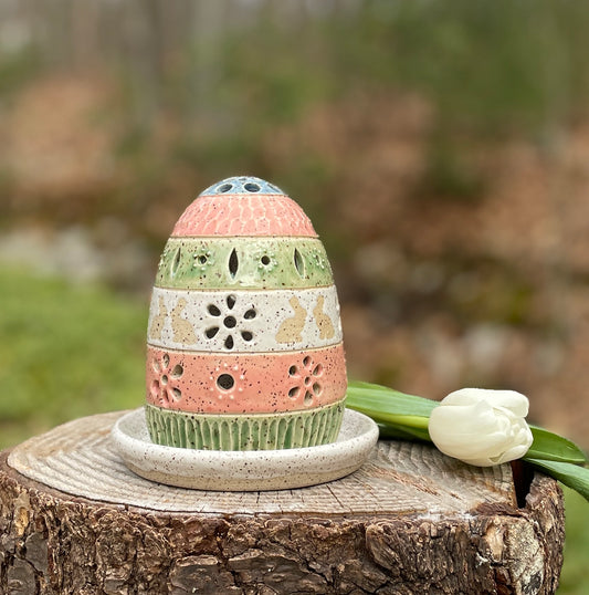 Pink, Green & Blue Easter Egg Luminary